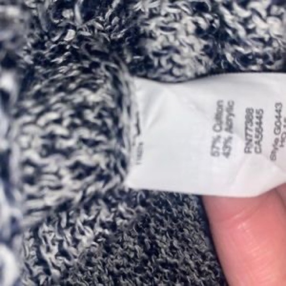 Madewell Sweater - Blue Marled Mock
Neck Pullover, sz xs - Picture 7 of 9